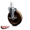 Service Caster 6 High Temp Phenolic Wheel Swivel 7/16'' Grip Ring Stem Caster Brake SCC-GR20S615-PHRHT-TLB-716138 - alternate 2